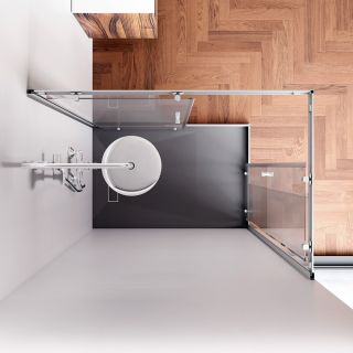 Душевой уголок AM.PM Sunny W87G-403-12080-MT профиль серебристый 120x80 см